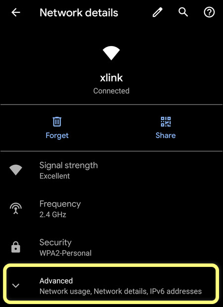 Android: Check Wi-Fi Connection Details