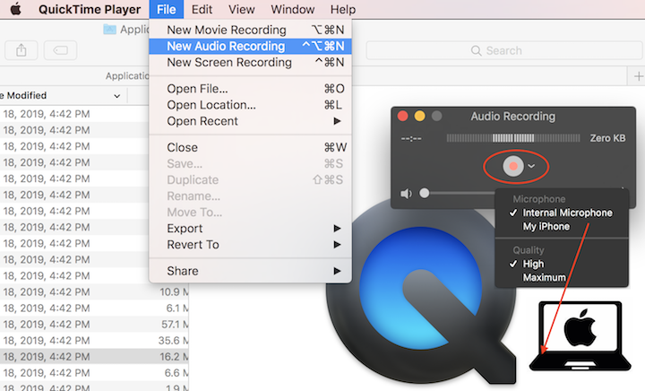 Record Music with QuickTime Player on Mac