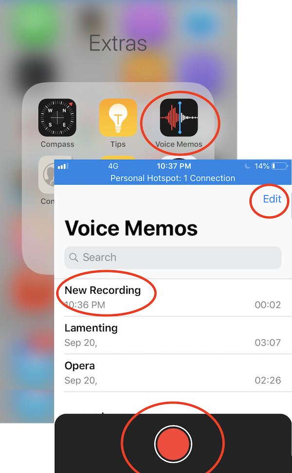 Record Music with Voice Memos on iPhone