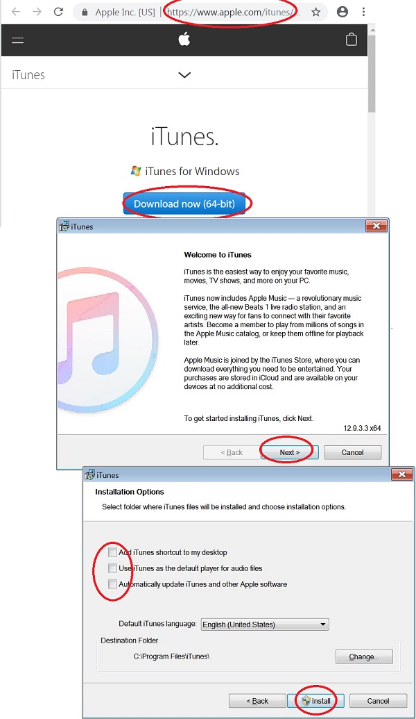 Download and Install iTunes for Windows