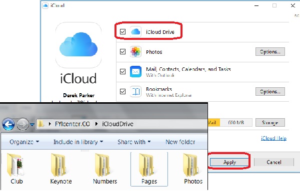 Accessing iCloud Drive with iCloud for Windows