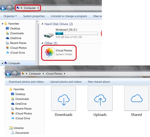 Access iCloud Photos and Videos with Windows Explorer