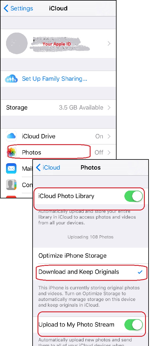 Upload and Share Photos in iCloud from iPhone