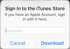 Sign in Required When Update Apps
