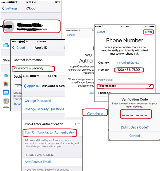 Setup Two-Factor Authentication for Apple ID