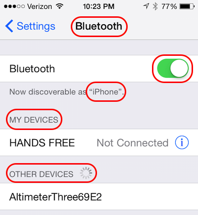 Turn On/Off Bluetooth on iPhone