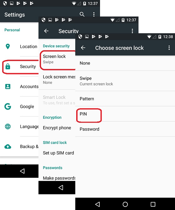 Change Screen Lock on LG Phone