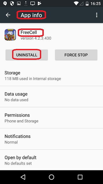 Uninstall Third-Party App on LG Phone