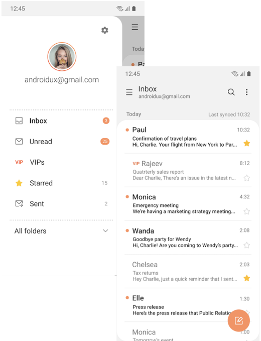 Samsung Email Client App