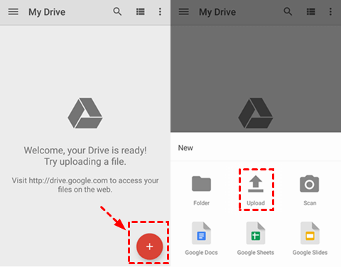 Google Drive on Samsung Galaxy Tablet