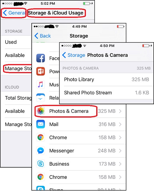 Checking Storage Usage of Photos and Videos on iPhone