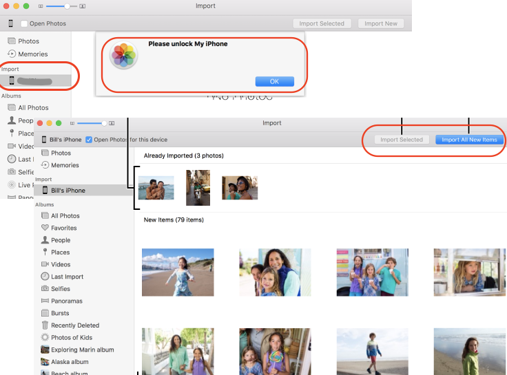 Import Photos and Videos to macOS