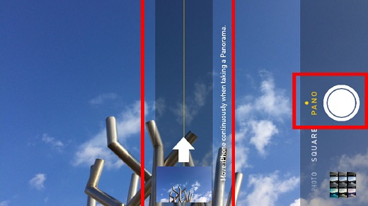Taking Vertical Panorama Photos with iPhone Camera