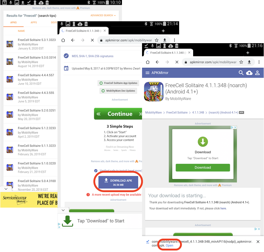 Download Older Apps on APKMirror